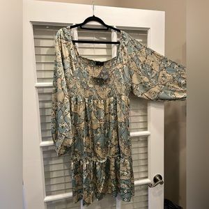 Let It Be Babydoll Dress Curves -3x - sage from Impressions Online Boutique